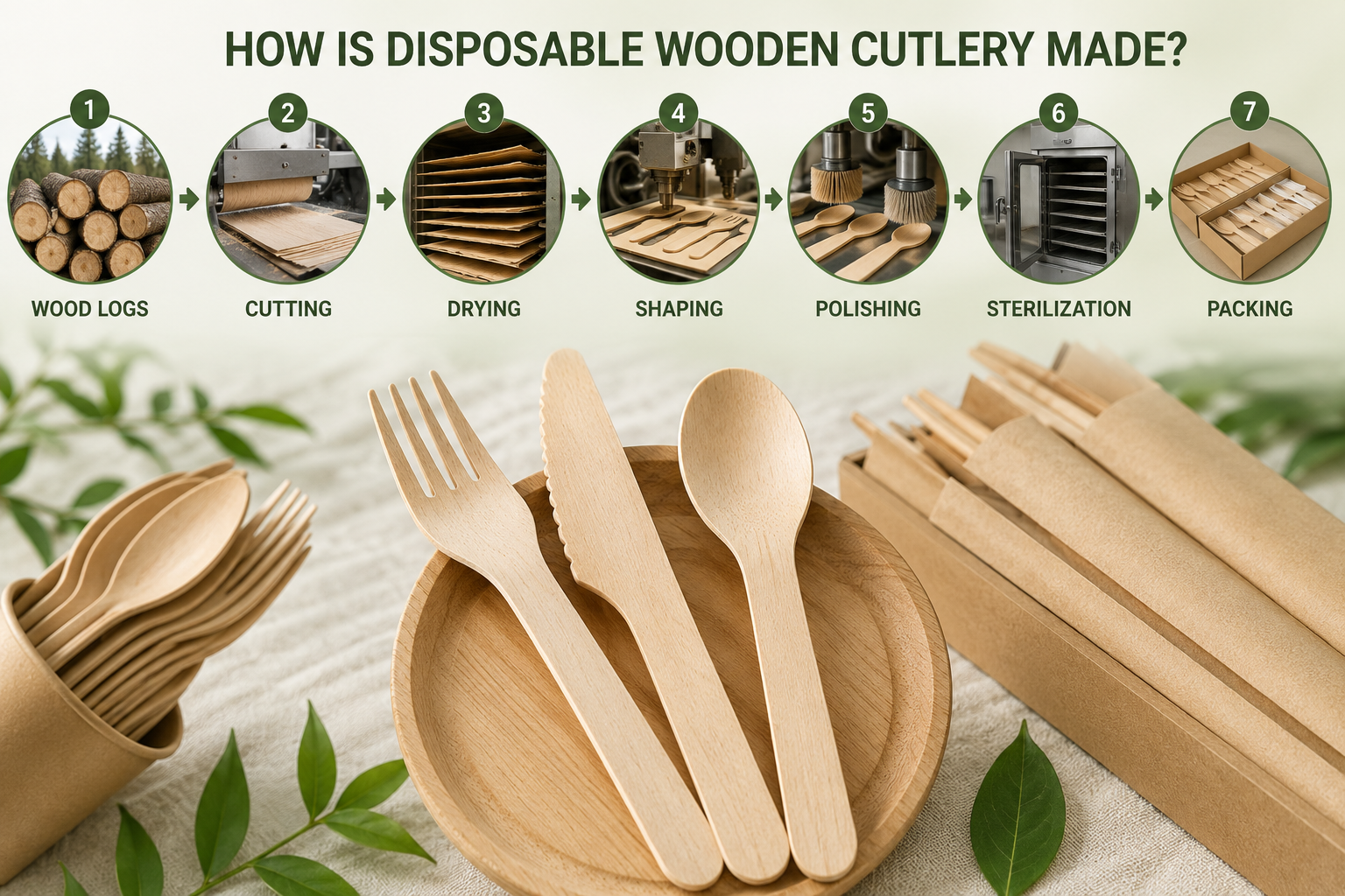 How Is Disposable Wooden Cutlery Made?
