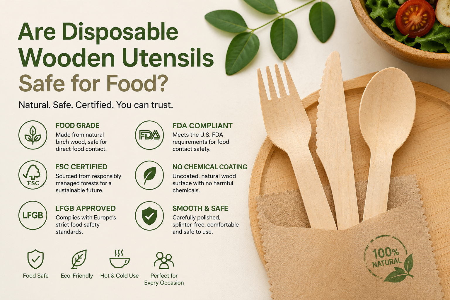 Are Disposable Wooden Utensils Safe for Food?