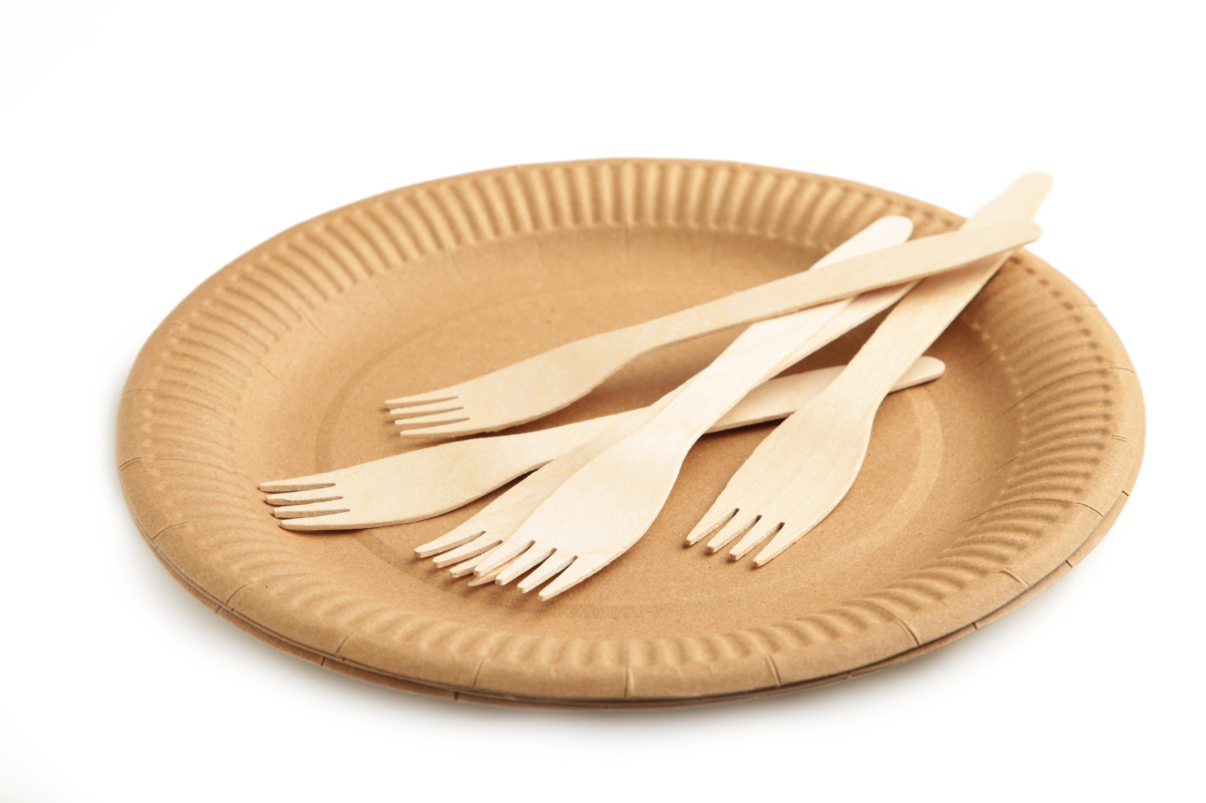 Eco-Friendly Wooden Knife, Fork & Spoon Set