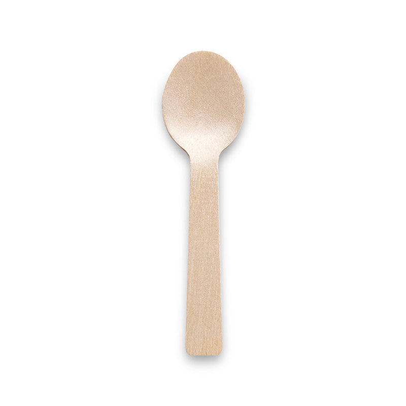 100mm Eco-Friendly Round-Head Wooden Spoon