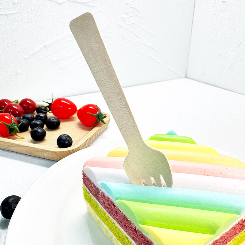 Eco-Friendly Wooden Knife, Fork & Spoon Set