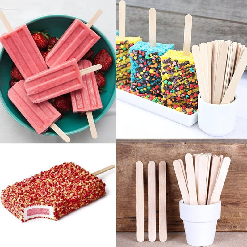 Eco-Friendly Wooden Ice Cream Sticks