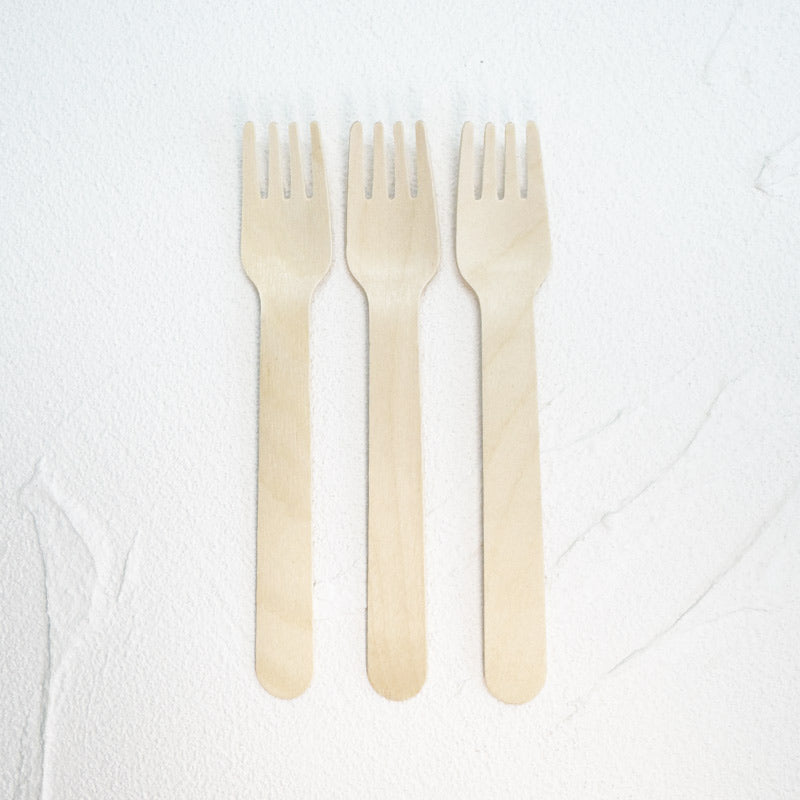 Eco-Friendly Wooden Knife, Fork & Spoon Set