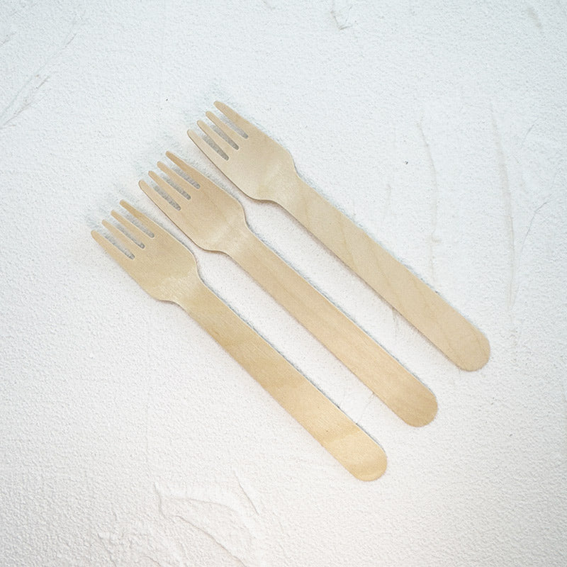 Eco-Friendly Wooden Knife, Fork & Spoon Set