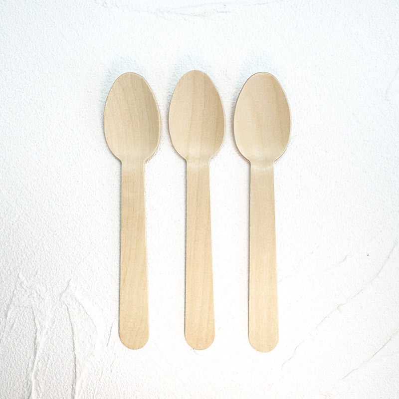 Eco-Friendly Wooden Knife, Fork & Spoon Set