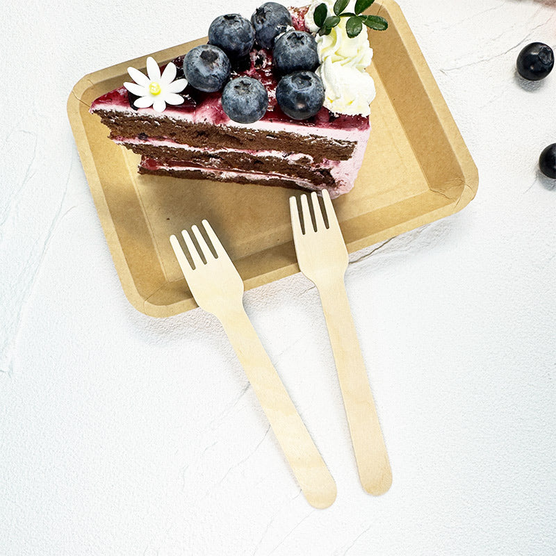 Eco-Friendly Wooden Knife, Fork & Spoon Set