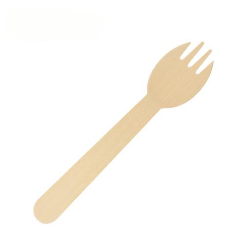 Disposable Wooden Spork 5.5''