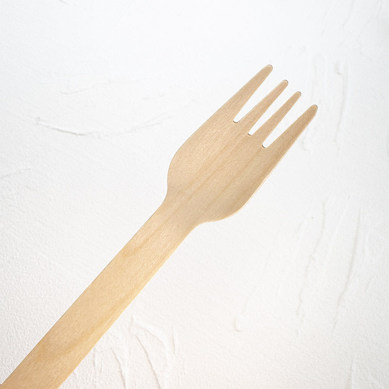 Eco-Friendly Wooden Knife, Fork & Spoon Set