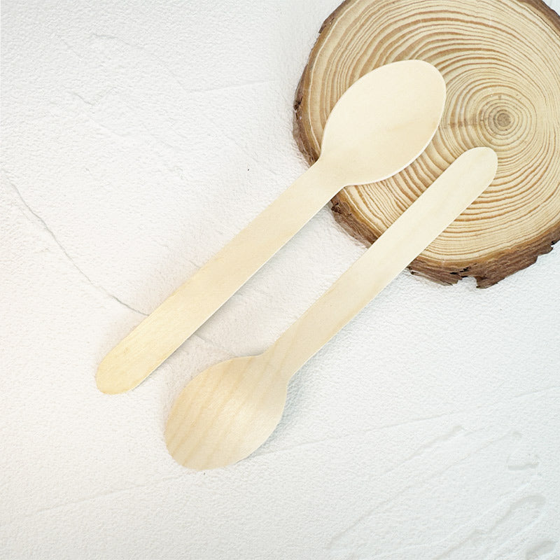 Eco-Friendly Wooden Knife, Fork & Spoon Set