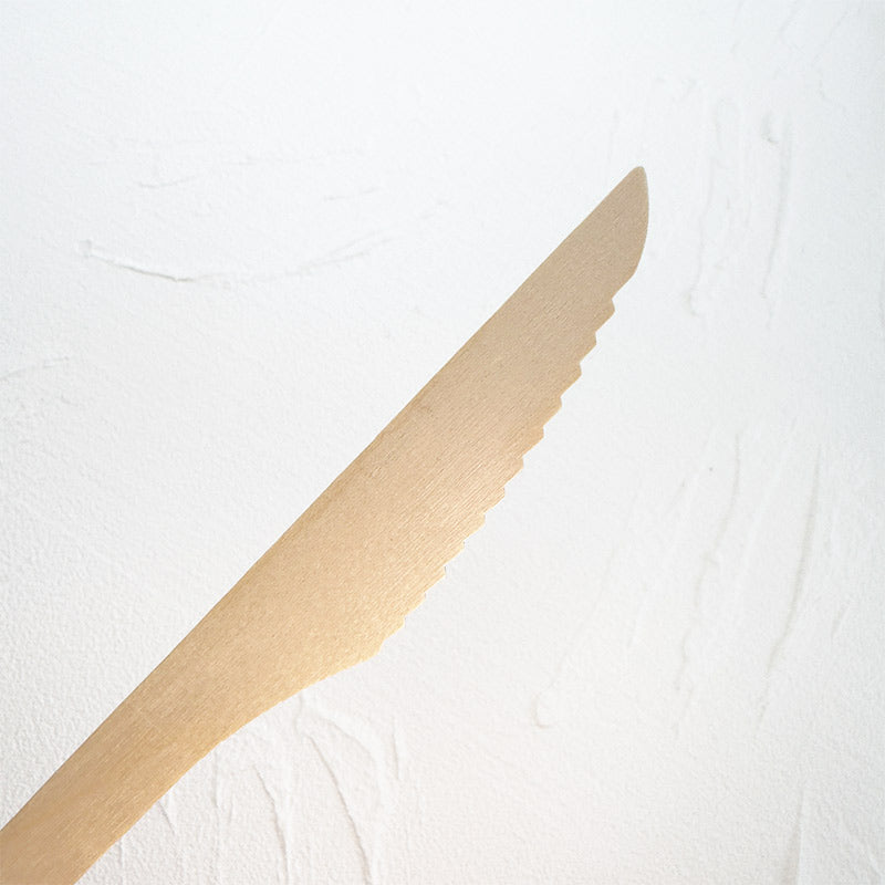 Eco-Friendly Wooden Knife, Fork & Spoon Set