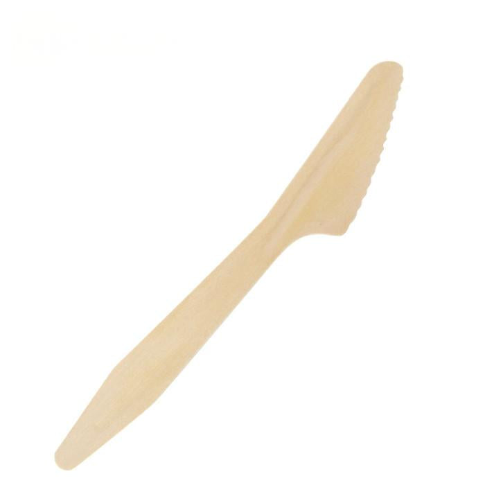 Disposable Wooden Premium Large Knife 7.3''