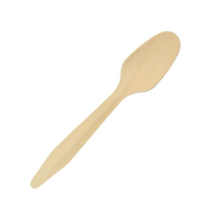 Disposable Wooden Long Spoon 7.3''