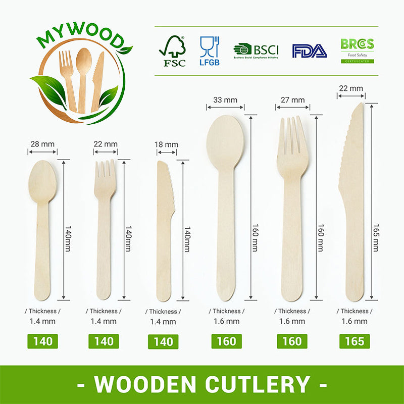 Disposable Wooden Spoon 6.3''
