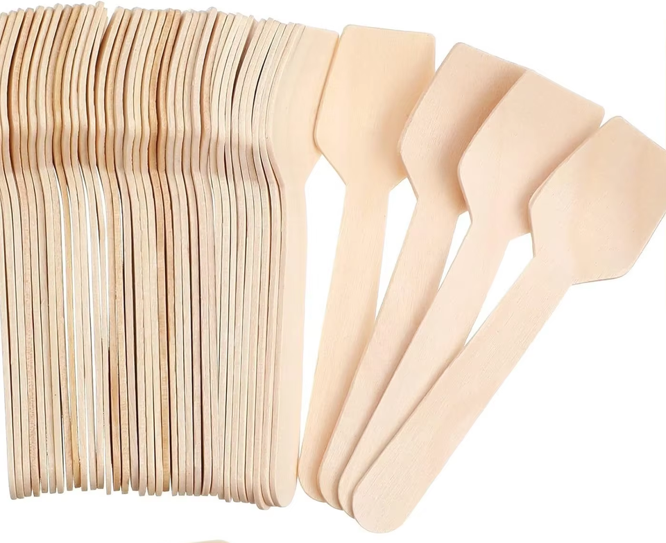 Eco-Friendly Wooden Ice Cream Spoon