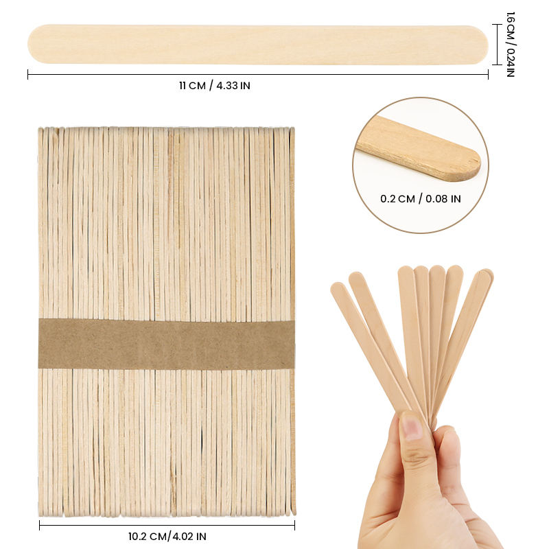 Eco-Friendly Wooden Ice Cream Sticks