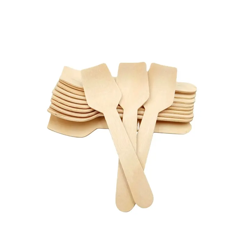 Eco-Friendly Wooden Ice Cream Spoon