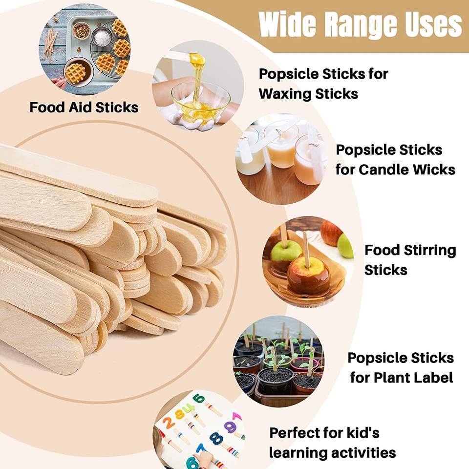 Eco-Friendly Wooden Ice Cream Sticks