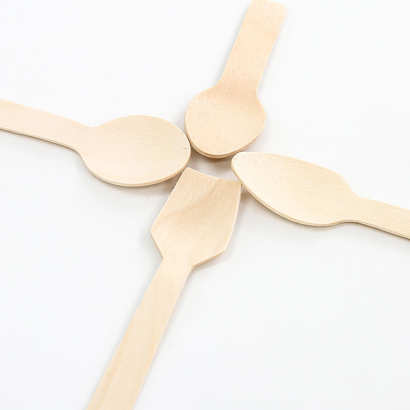 Eco-Friendly Wooden Ice Cream Spoon
