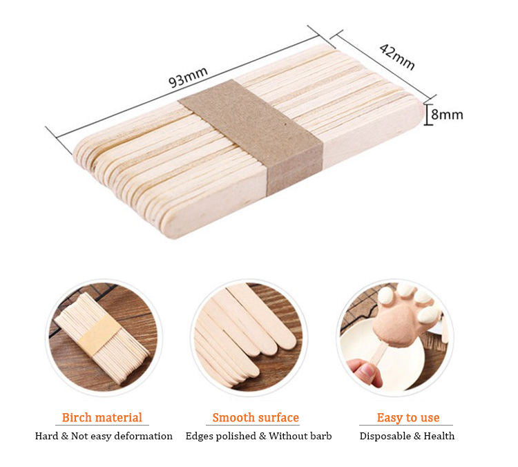 Eco-Friendly Wooden Ice Cream Sticks