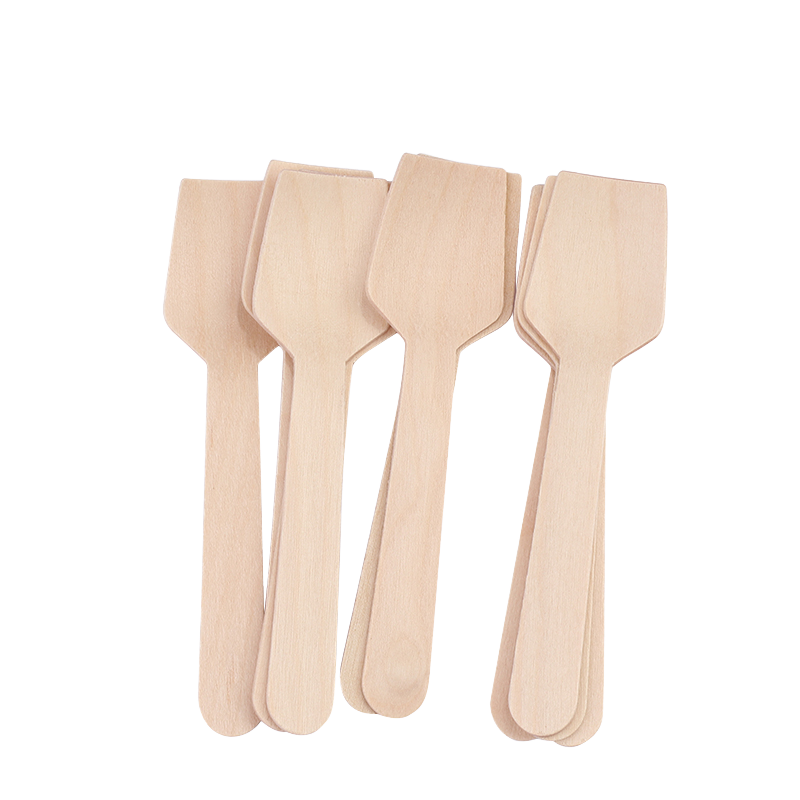 Eco-Friendly Wooden Ice Cream Spoon