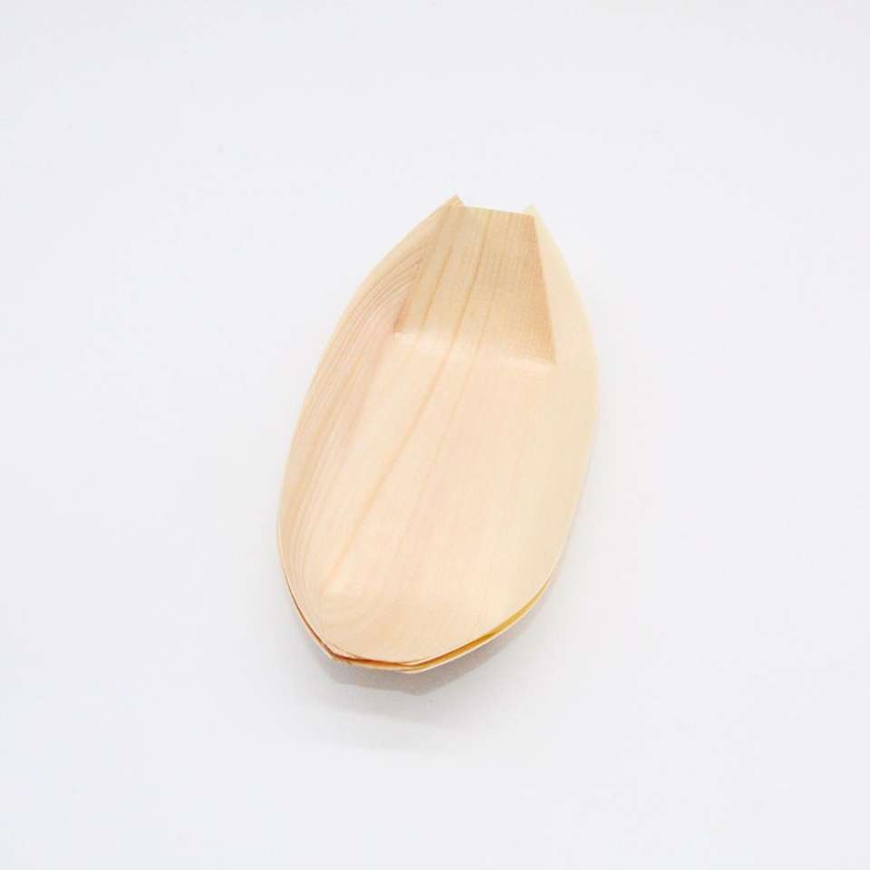 Eco-Friendly Wooden Food Boat