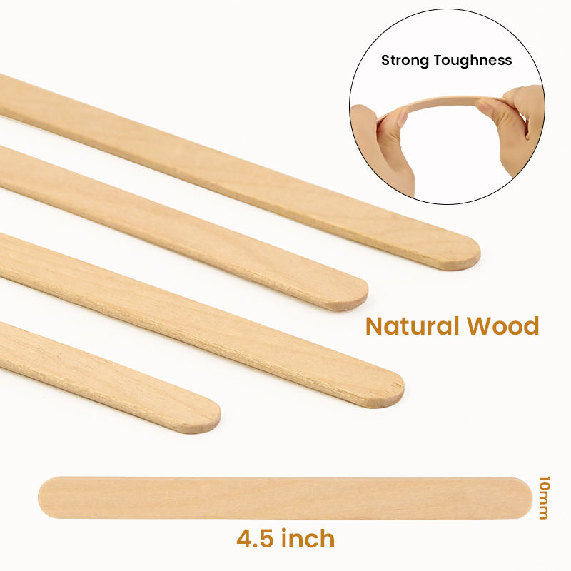 Eco-Friendly Wooden Ice Cream Sticks