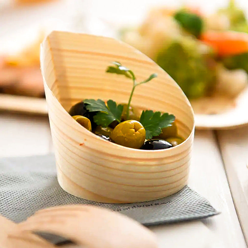 Disposable Wooden Veneer Cup