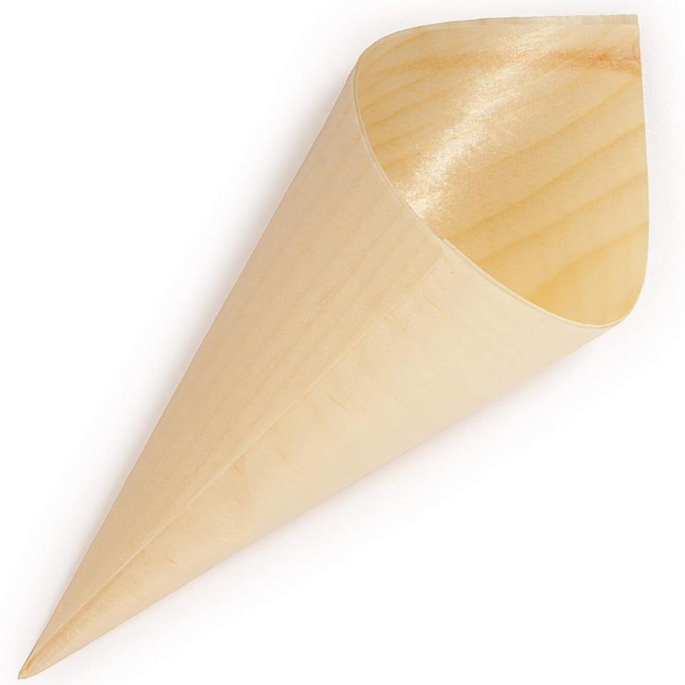 Disposable Wooden Cone Food Containers