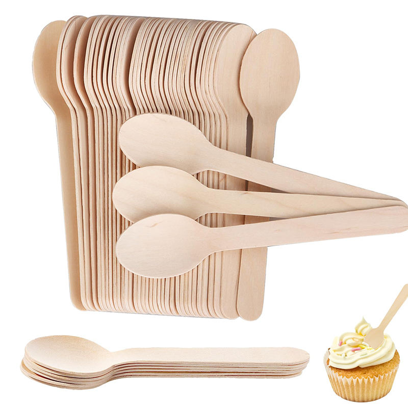 Eco-Friendly Wooden Knife, Fork & Spoon Set