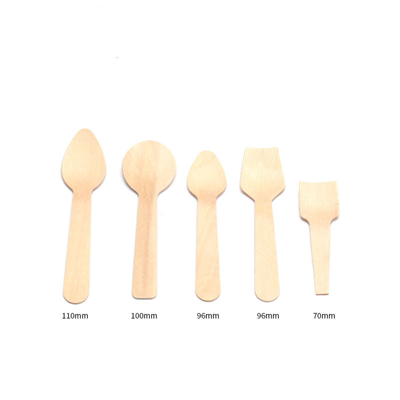 Disposable Wooden Large Ice Cream Scoop 3.7''