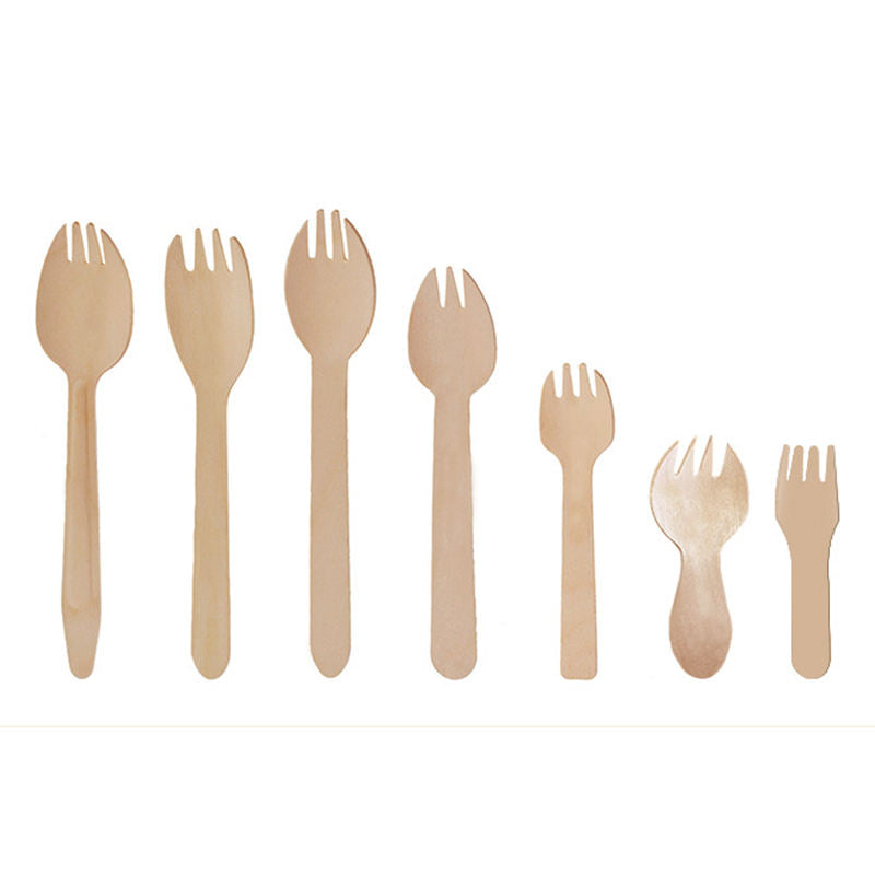 Disposable Wooden Spork in Bulk