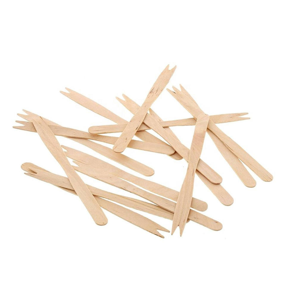 Eco-Friendly Wooden Fruit Fork