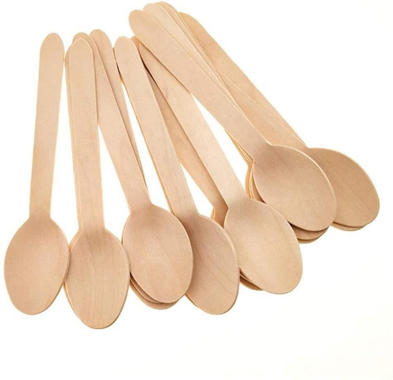 Eco-Friendly Wooden Knife, Fork & Spoon Set