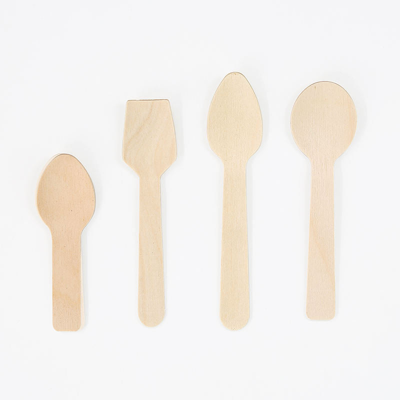 Eco-Friendly Wooden Ice Cream Spoon