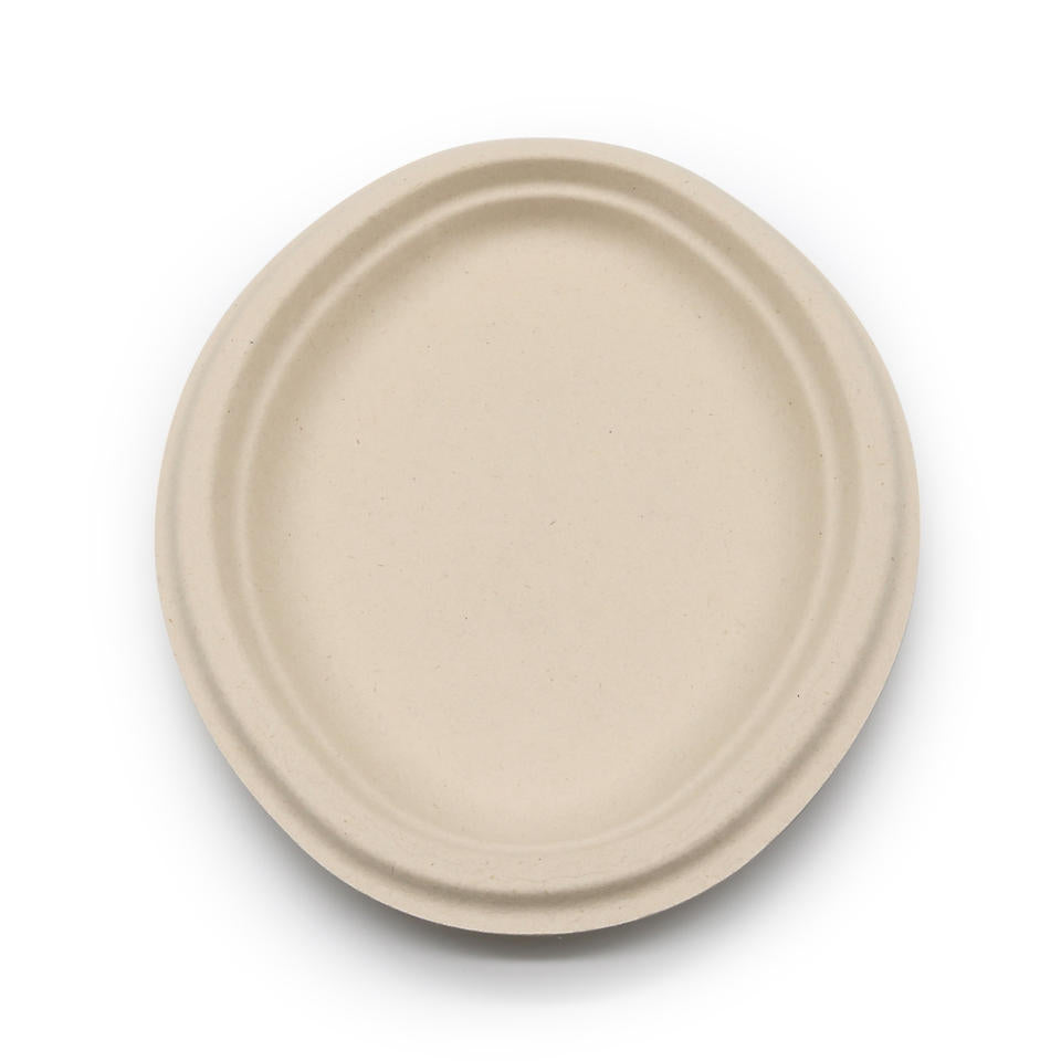 Oval Bagasse Plate