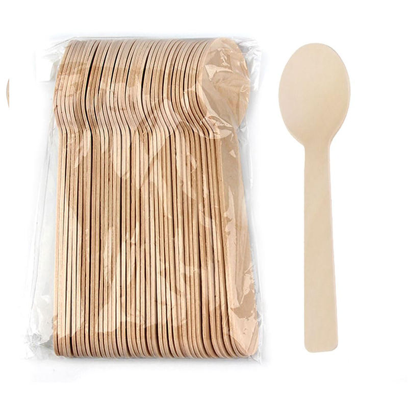 Eco-Friendly Wooden Knife, Fork & Spoon Set