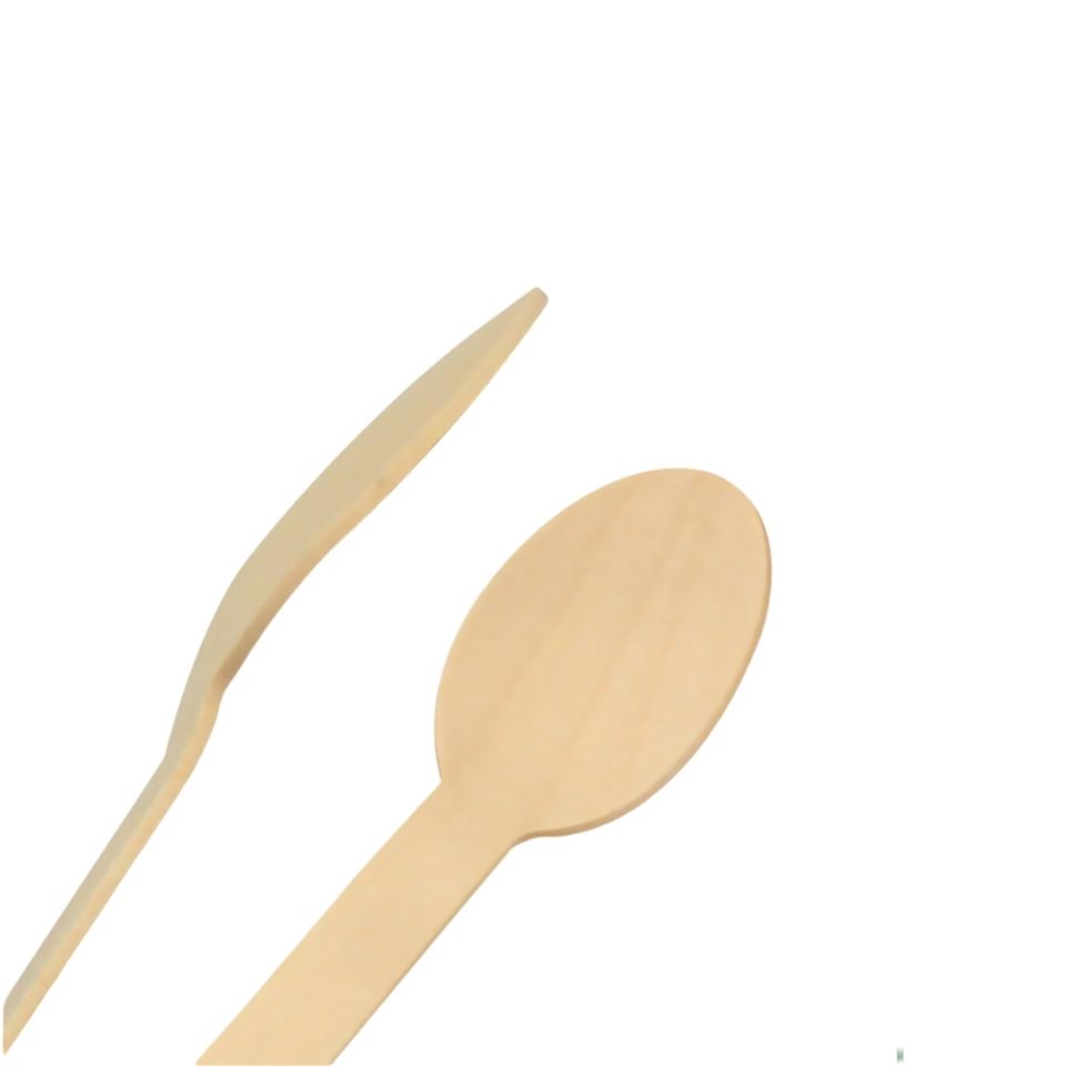 Eco-Friendly Wooden Knife, Fork & Spoon Set