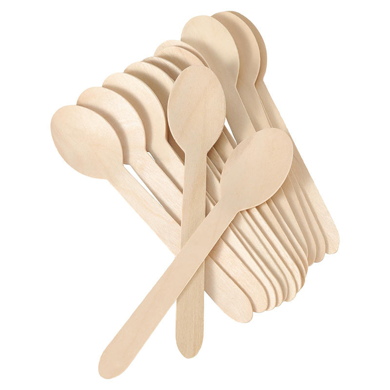 Eco-Friendly Wooden Knife, Fork & Spoon Set