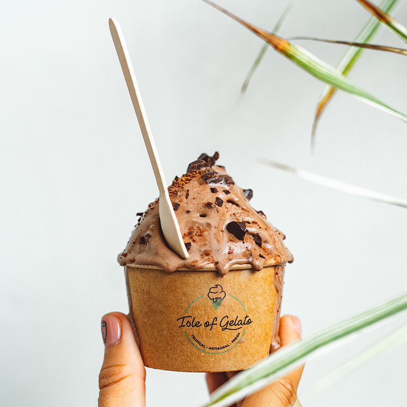 Eco-Friendly Wooden Ice Cream Spoon