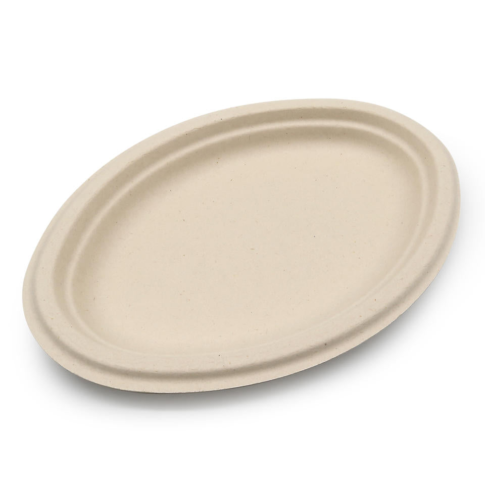 Oval Bagasse Plate