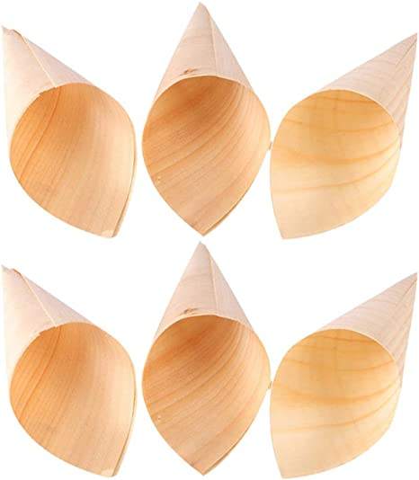 Eco-Friendly Wooden Food Boat