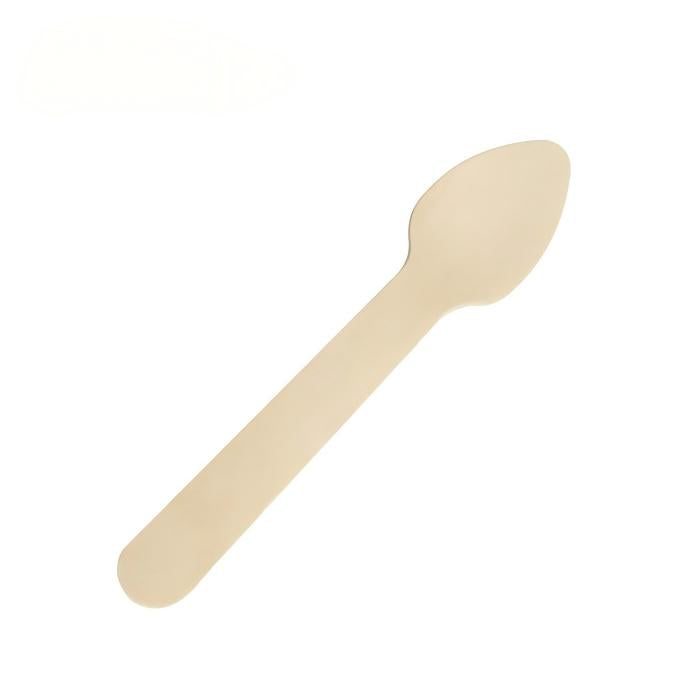 Disposable Wooden Small Teaspoon 3.7''
