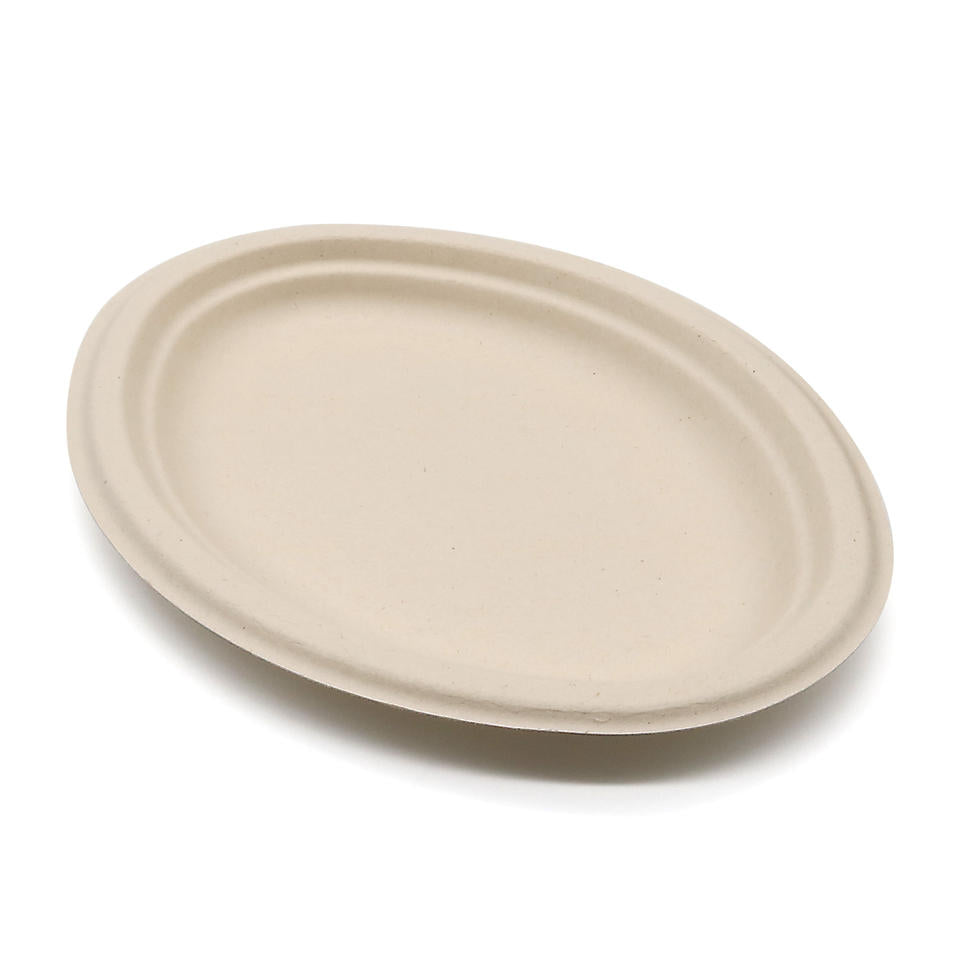 Oval Bagasse Plate