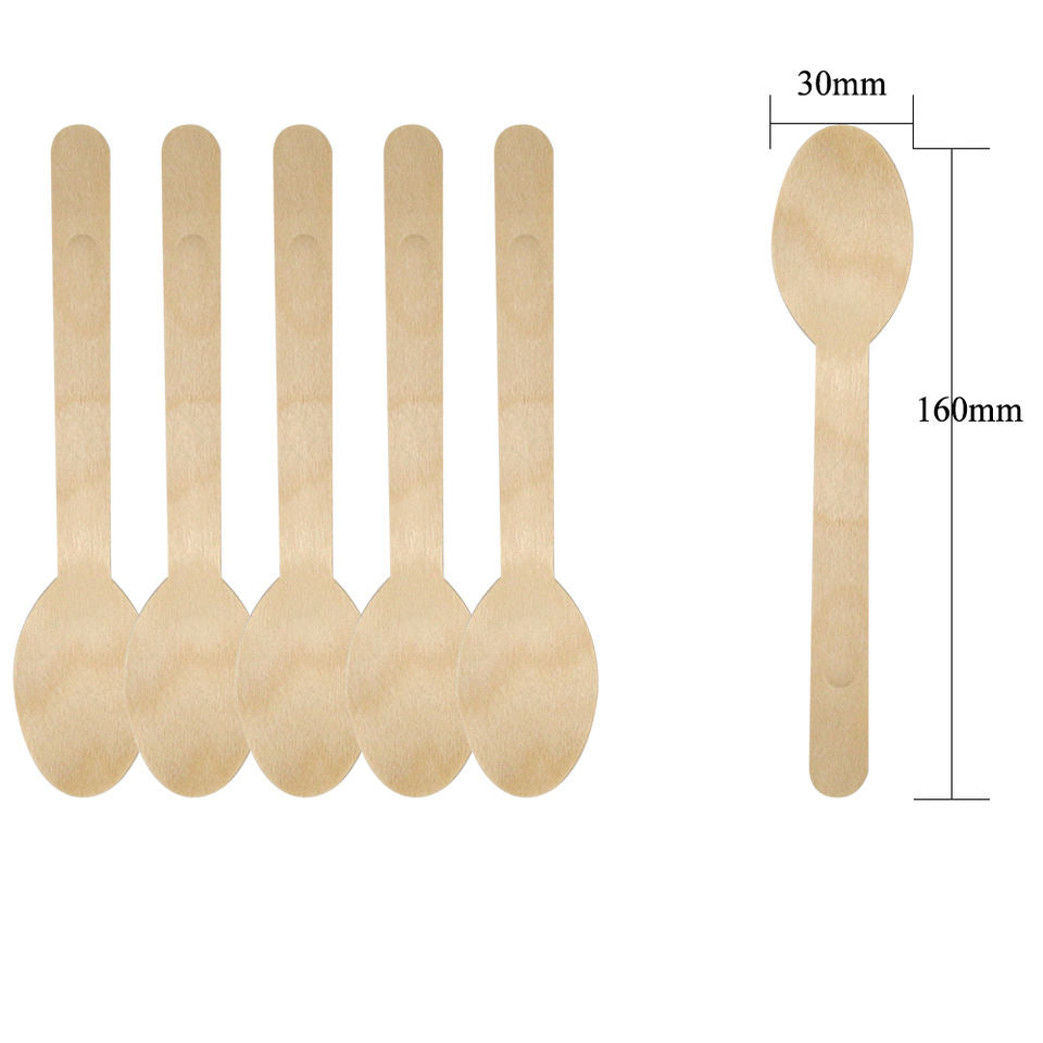 160mm Eco-Friendly Wooden Spork