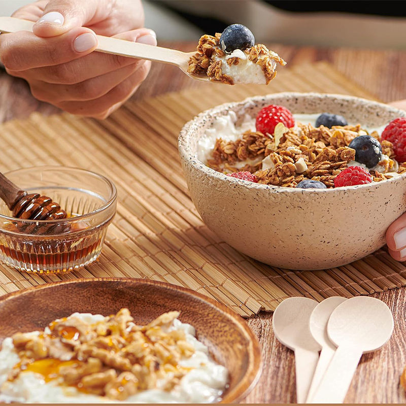 Eco-Friendly Wooden Knife, Fork & Spoon Set