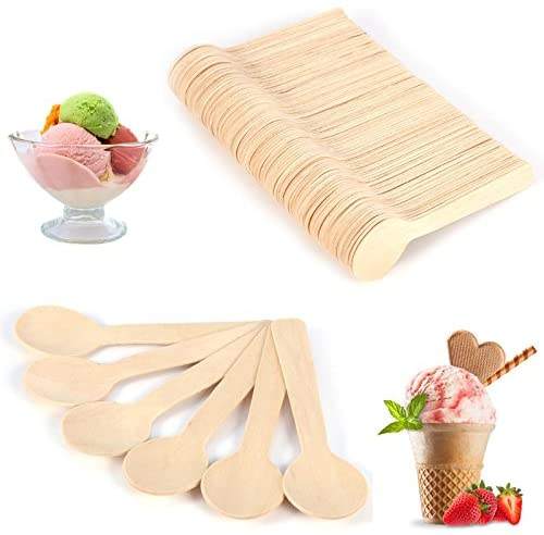 100mm Eco-Friendly Round-Head Wooden Spoon