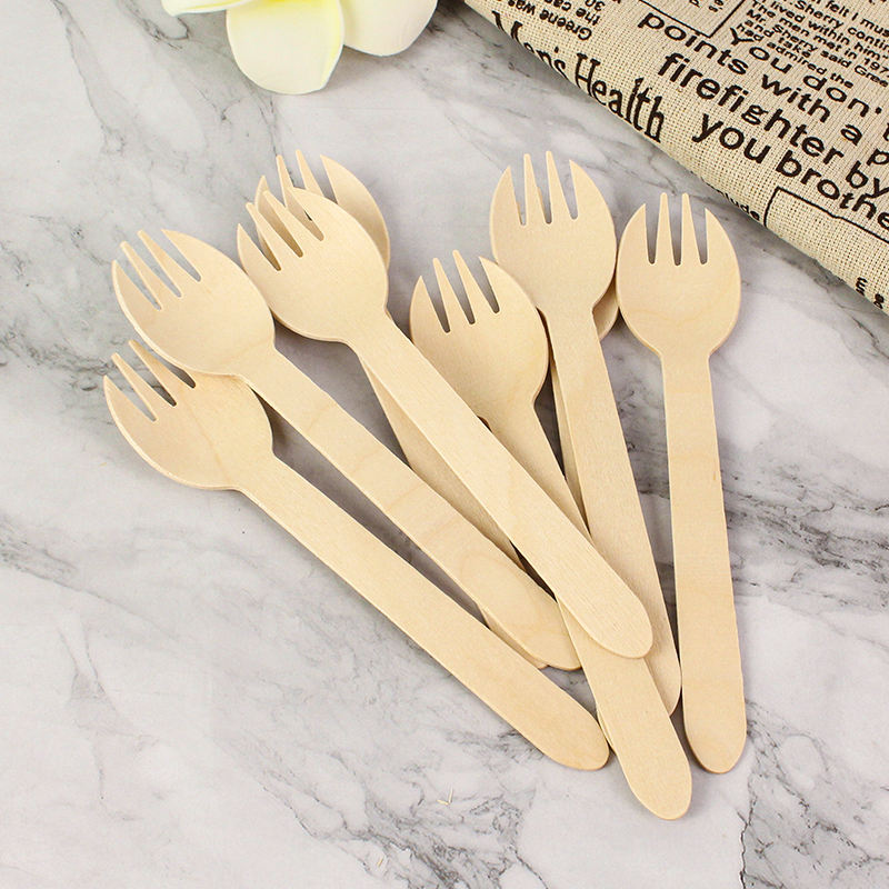 160mm Eco-Friendly Wooden Spork