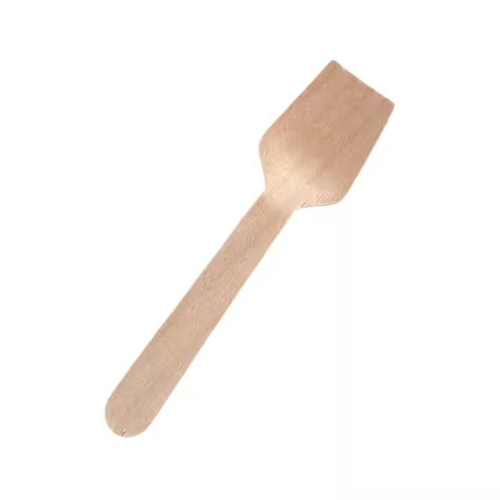 Eco-Friendly Wooden Ice Cream Paddle Spoon