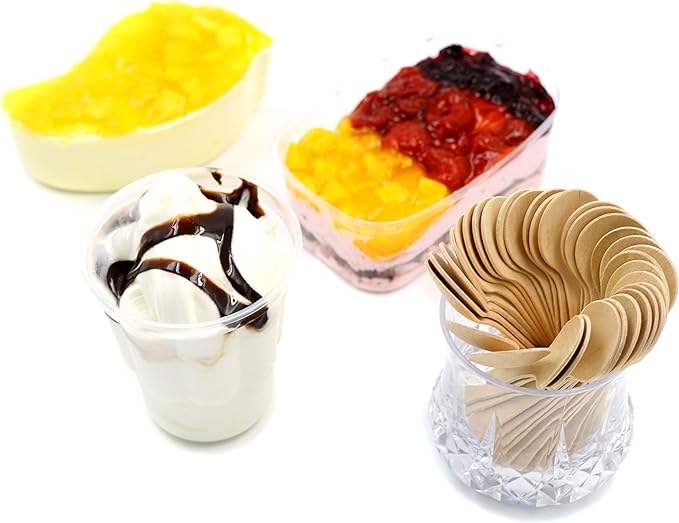 100mm Eco-Friendly Round-Head Wooden Spoon