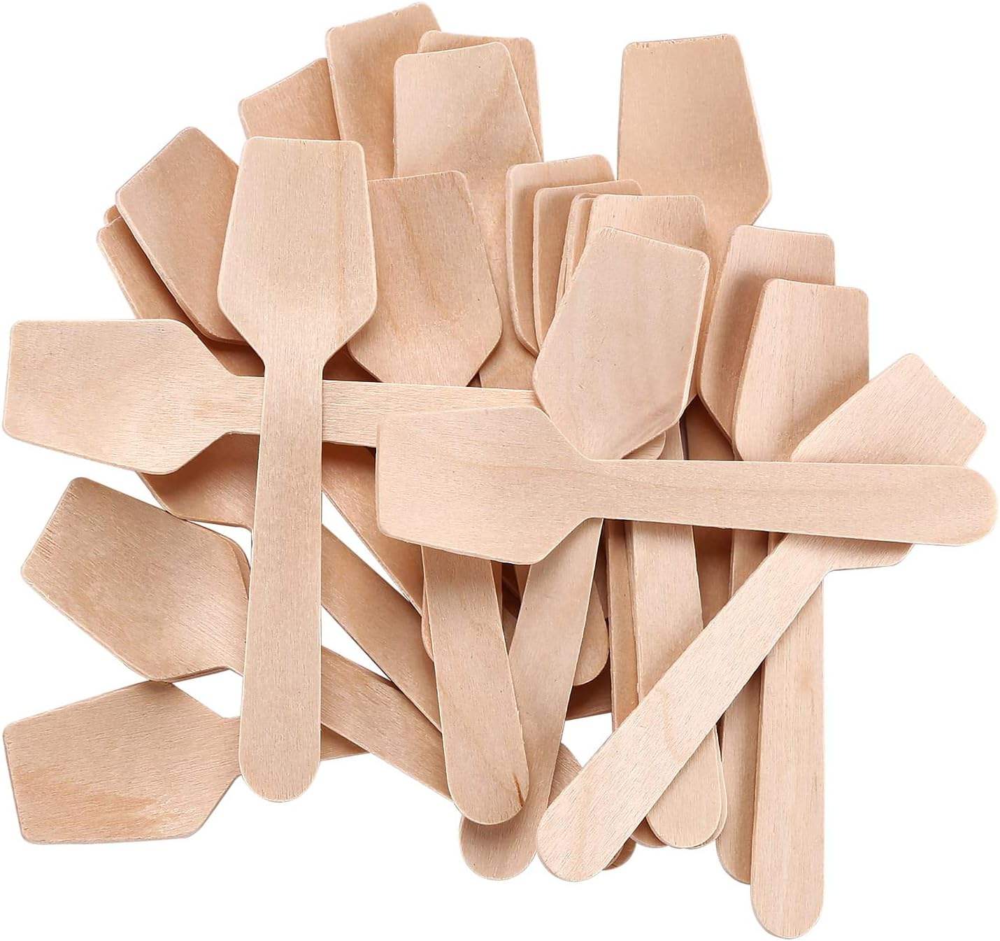 Eco-Friendly Wooden Ice Cream Paddle Spoon